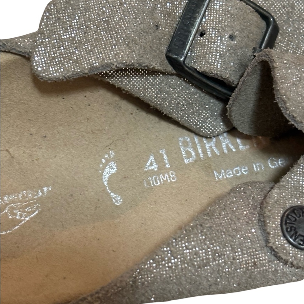 Birkenstock Silver Glitter Mules - Picture 7 of 7